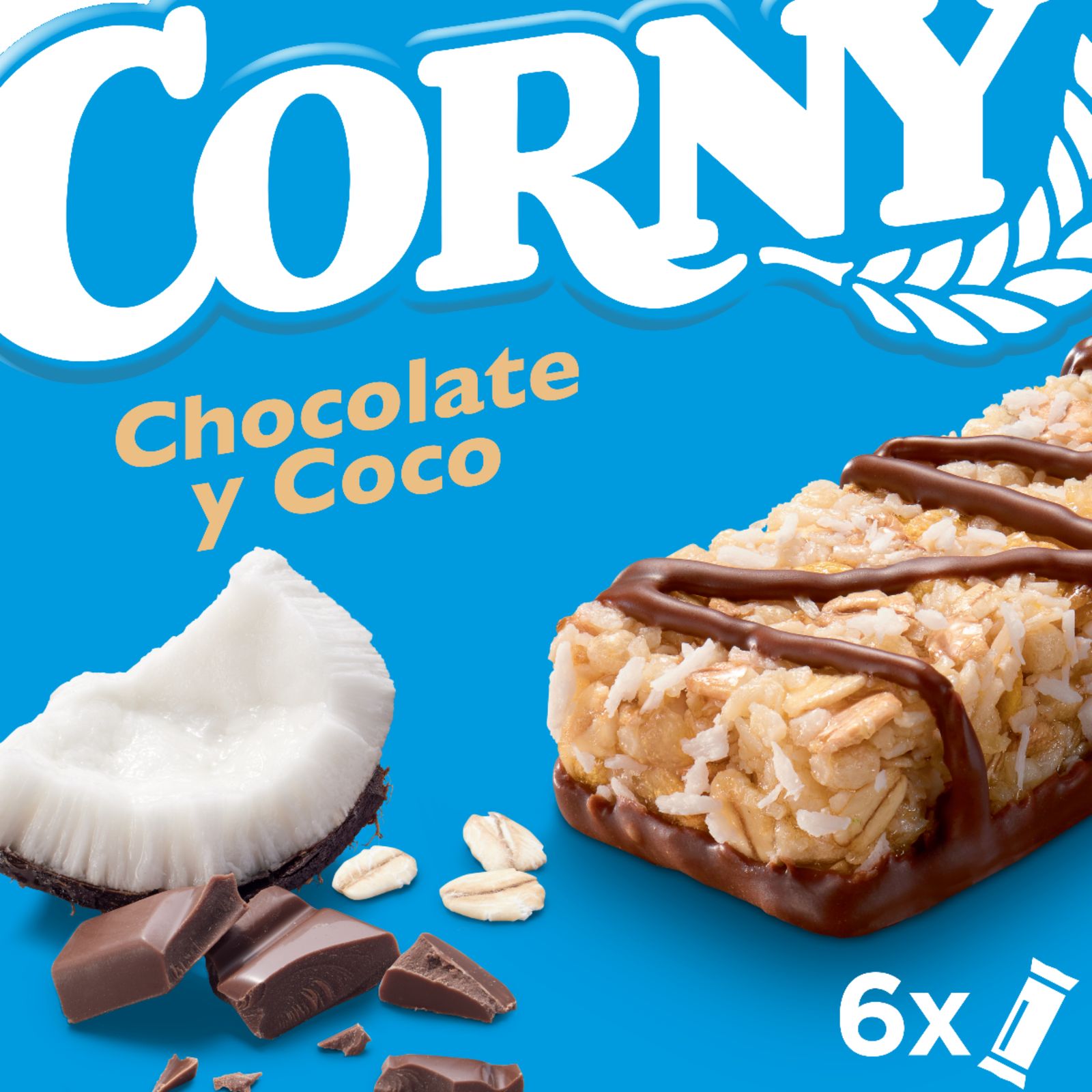 Barrita de Cereales Corny Coco 6 x 25G | La tienda Online de Hiperber