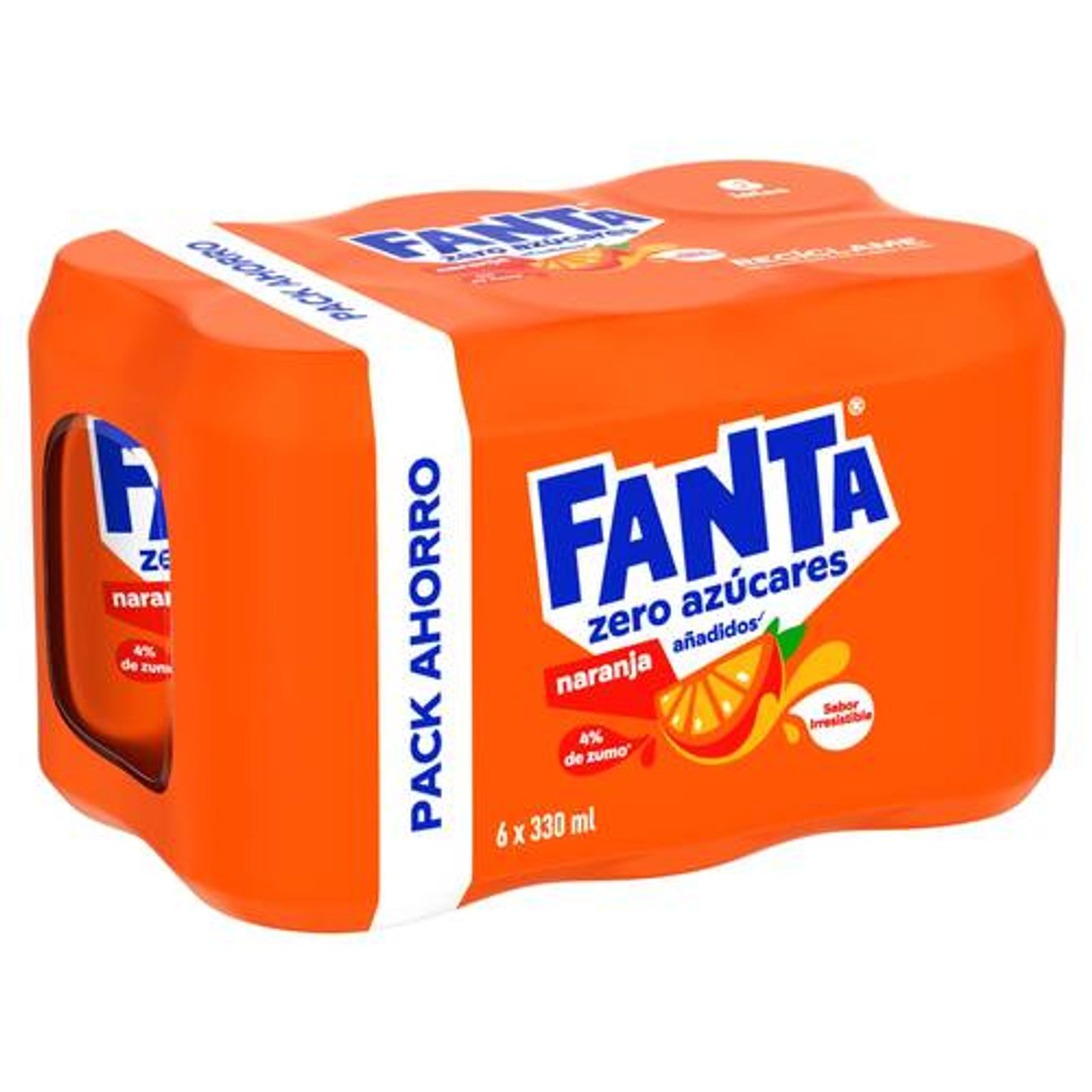 Refresco Naranja Lata 6 x 330ML | La tienda Online de Hiperber